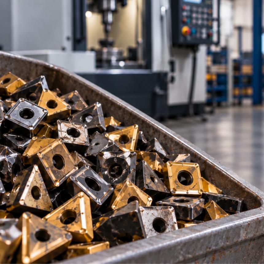 Carbide inserts recycling in Canada and the USA from Alnor Industries in Brampton, Ontario.